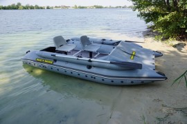 Inflatable catamaran with a raised boat SEA FISHER 410